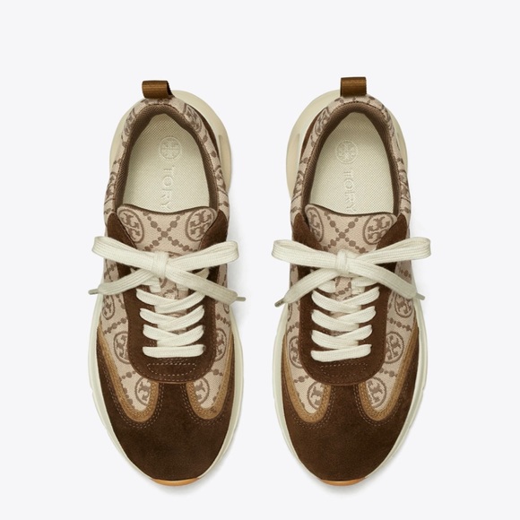 Tory Burch T Monogram Good Luck Trainer Hazel - Picture 10 of 12